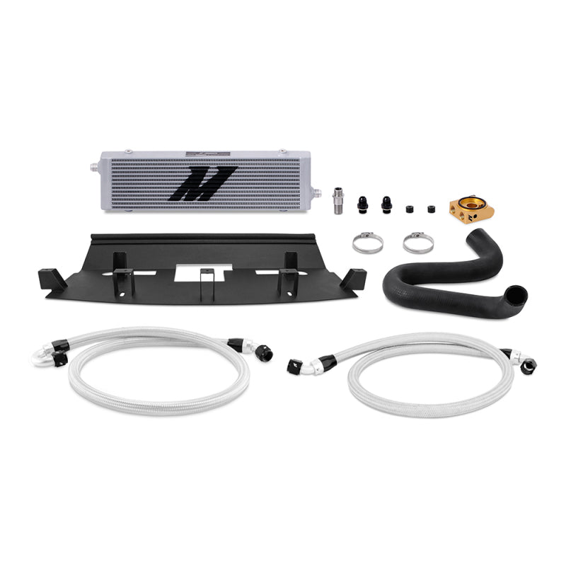 Mishimoto 2018+ Ford Mustang GT Thermostatic Oil Cooler Kit - Silver Oil Coolers Mishimoto