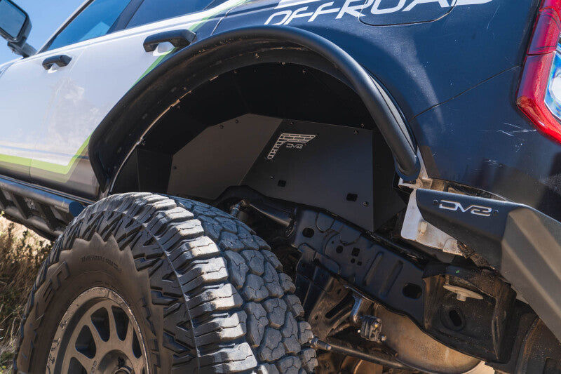 DV8 21-25 Ford Bronco Rear Aluminum Inner Fenders - Black Wheel Well Liners DV8 Offroad