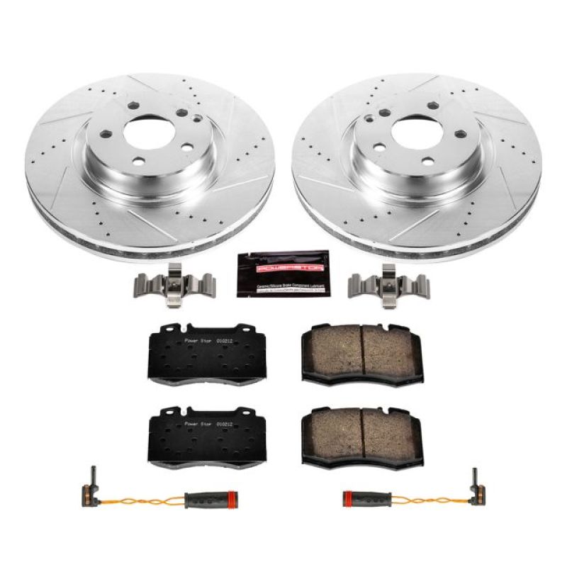 Power Stop 07-09 Mercedes-Benz E550 Front Z23 Evolution Sport Brake Kit Brake Kits - Performance D&S PowerStop