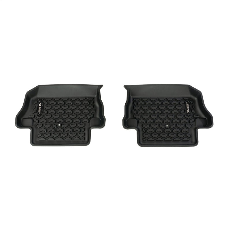 Rugged Ridge Floor Liner Kit Black F/R/Full Cargo 18-20 Jeep Wrangler JL 2Dr Floor Mats - Rubber Rugged Ridge