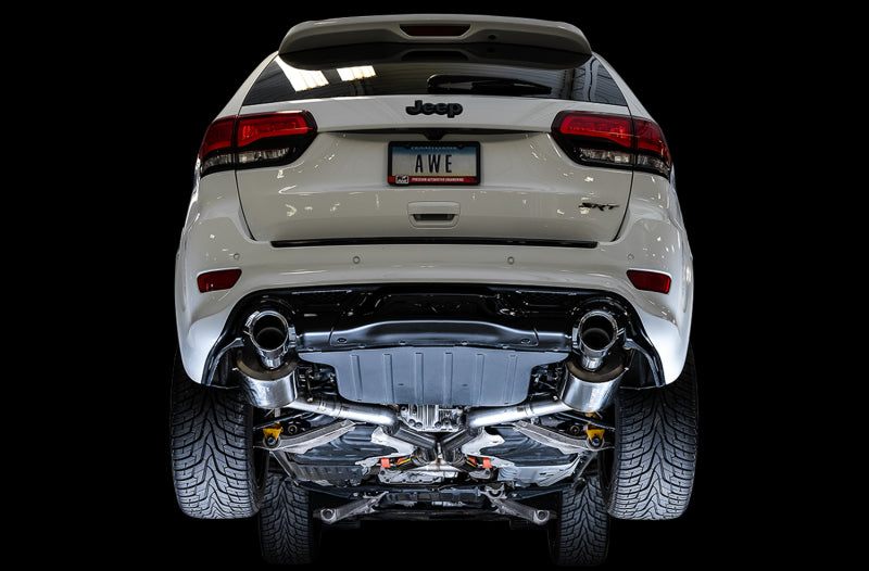 AWE Tuning 2020 Jeep Grand Cherokee SRT Track Edition Exhaust - Chrome Silver Tips Catback AWE Tuning