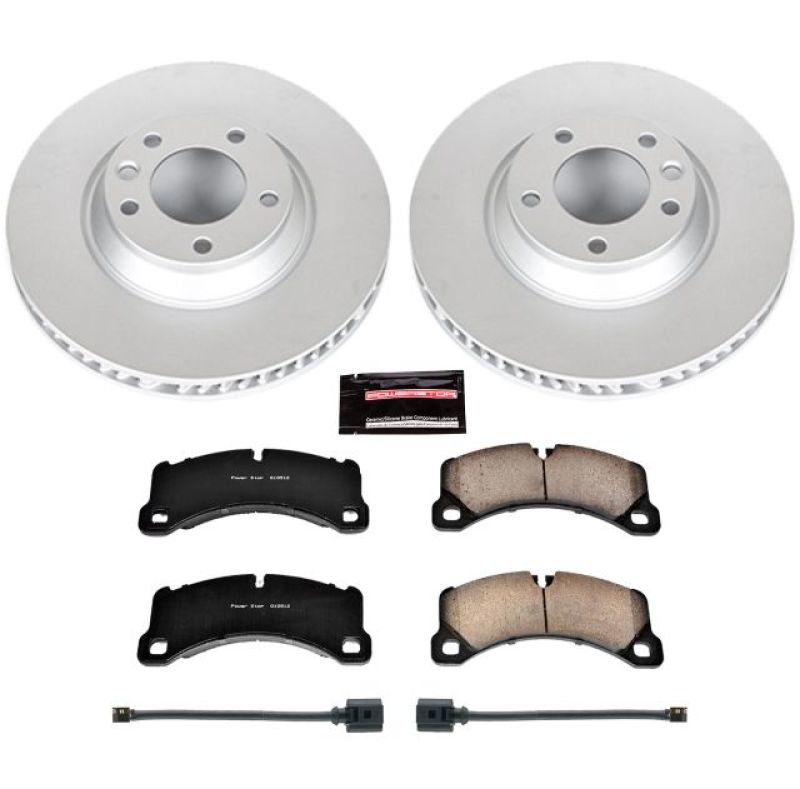 Power Stop 11-18 Porsche Cayenne Front Z23 Evolution Sport Coated Brake Kit Brake Kits - Performance D&S PowerStop