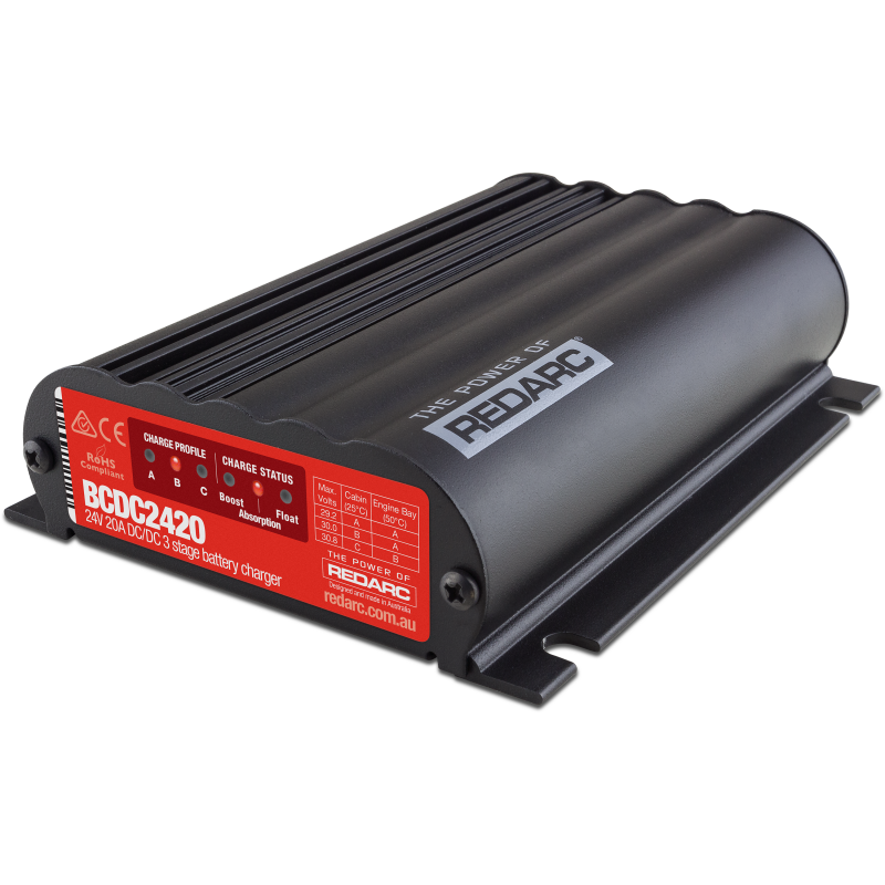 REDARC DC/DC 3-Stage In-Vehicle Battery Charger - 24V 20A Battery Chargers REDARC
