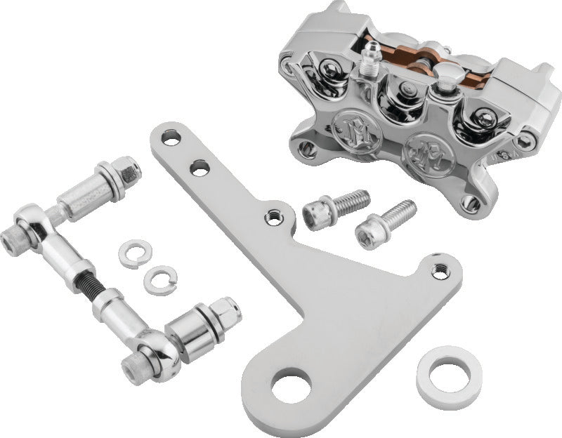 Performance Machine Front Single Brake-Chrome - Chrome Brake Kits - OE Performance Machine