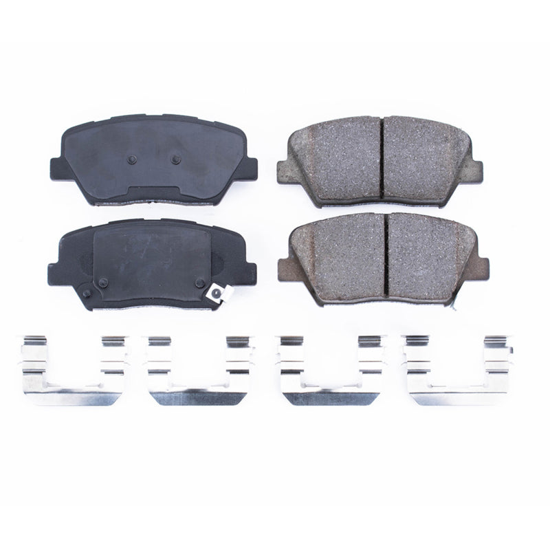 Power Stop 12-17 Hyundai Azera Front Z17 Evolution Ceramic Brake Pads w/Hardware Brake Pads - OE PowerStop
