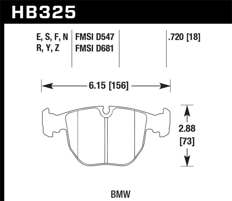 Hawk HPS Street Brake Pads Brake Pads - Performance Hawk Performance