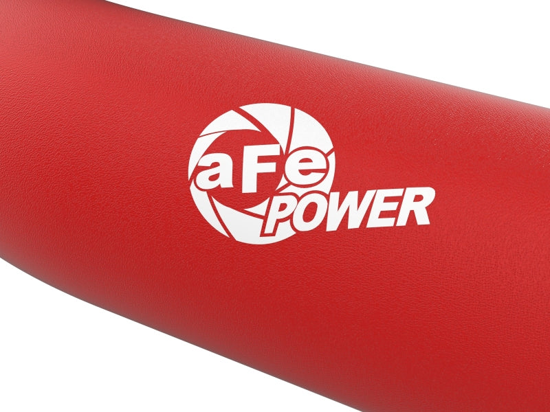 aFe 23-24 Ford Diesel Trucks V8-6.7L (td) BladeRunner Aluminum Hot and Cold Charge Pipe Kit - Red Intercoolers aFe