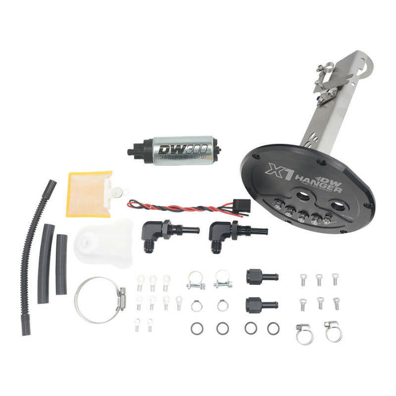 DeatschWerks 89-93 Nissan S13 R32 Skyline (non-GTR) X1 Series Fuel Pump Module w/ DW300 Pump Fuel Pump Hangers DeatschWerks