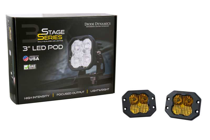 Diode Dynamics SS3 Pro ABL - Yellow Combo Flush (Pair) Light Accessories and Wiring Diode Dynamics