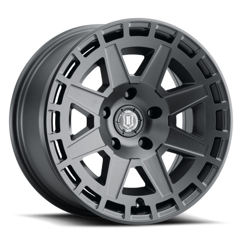 ICON Compass 17x8.5 6x135 6mm Offset 5in BS Satin Black Wheel Wheels - Cast ICON