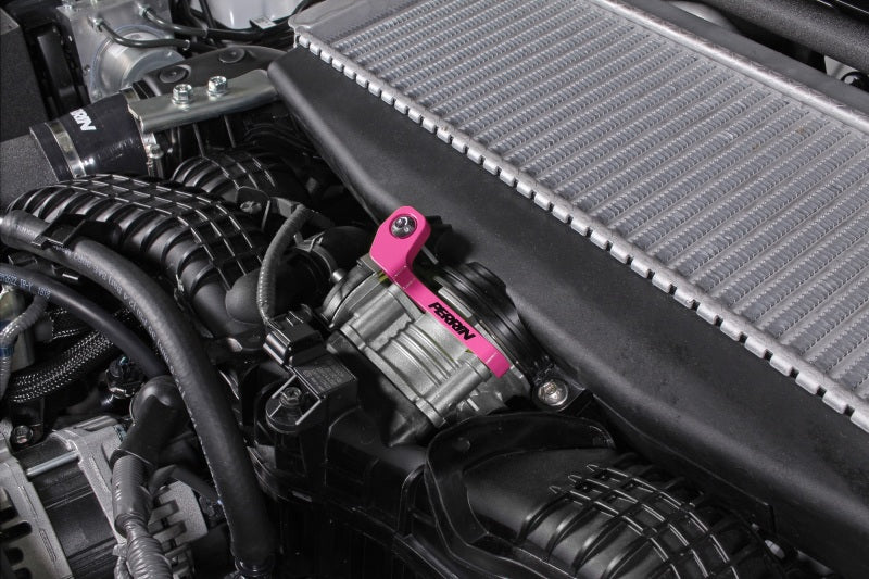PERRIN 22-26 Subaru WRX / 19-25 Ascent / 20-25 Outback & Legacy Turbo TMIC Bracket - Hyper Pink Brackets Perrin Performance