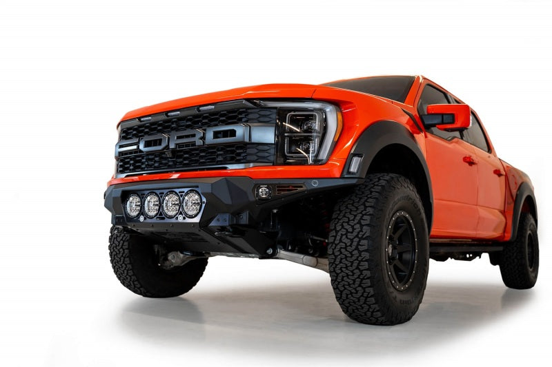 Addictive Desert Designs 2021+ Ford Raptor Bomber Front Bumper w/ 4 Rigid 360 6in Light Mounts Bumpers - Steel Addictive Desert Designs