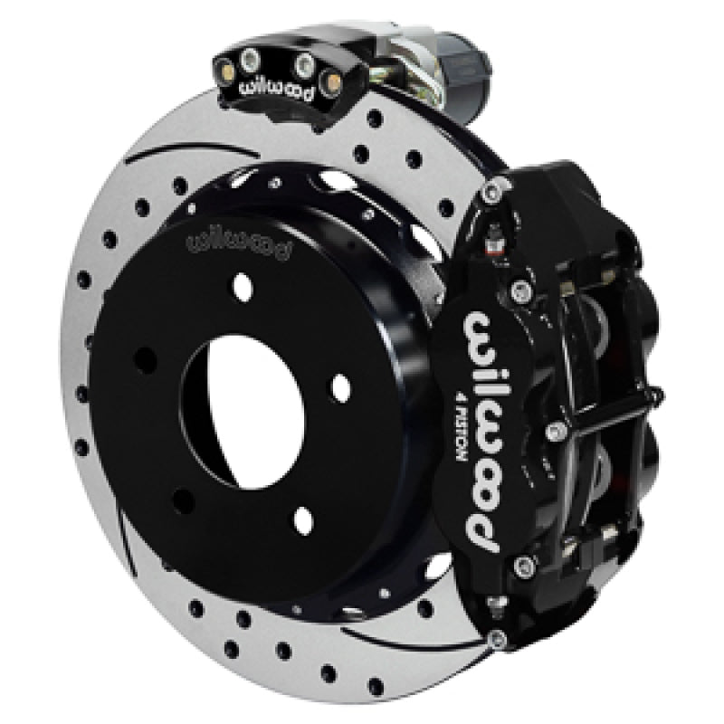 Wilwood 88-98 GM C1500 Superlite Rear Elec. Parking Brake Kit 12.88in SRP Rotor 3.25in Offset - Blk Big Brake Kits Wilwood