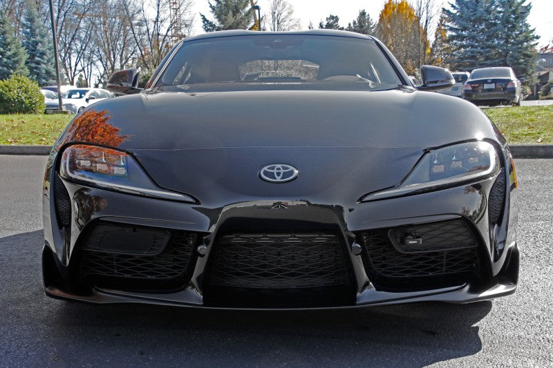 PERRIN 20-25 Toyota Supra Tow Hook Kit (Front) - Black Tow Hooks Perrin Performance