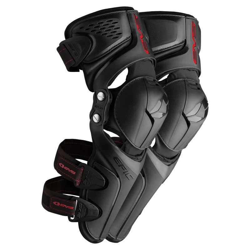 EVS Epic Knee Guard CE Black Pair Small/Medium Body Protection EVS