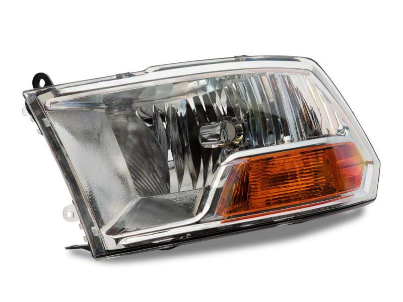 Raxiom 09-18 Dodge RAM 1500 Axial OEM Rep Headlights w/ Single Bulb- Chrome Housing (Clear Lens) Headlights Raxiom