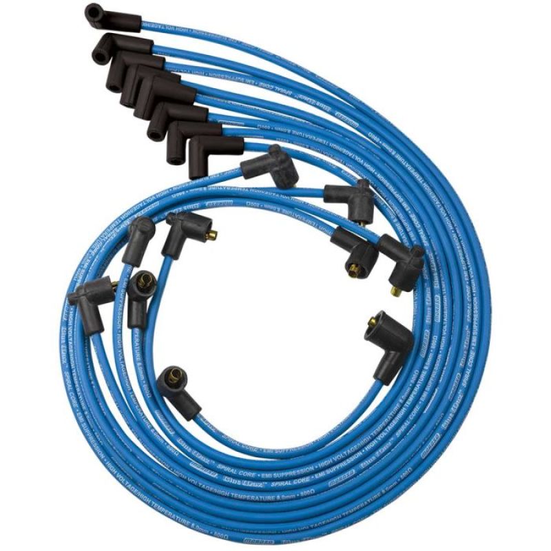 Moroso Custom Ignition Wire Set - Blue Max - Spiral Core Spark Plug Wire Sets Moroso