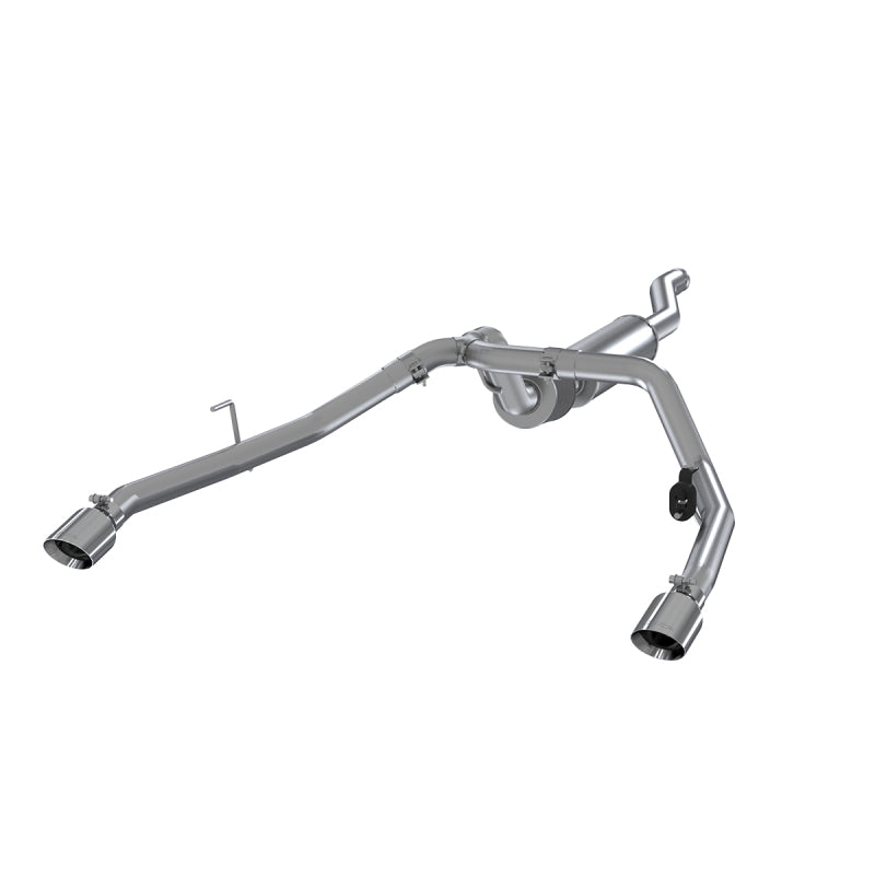 MBRP 2020 Jeep Gladiator 3.6L 2.5in Dual Rear Exit Cat Back Exhaust Aluminized Catback MBRP