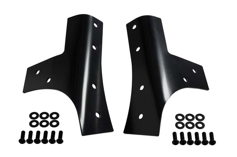Kentrol 07-18 Jeep Wrangler JK Windshield Supports Pair - Powdercoat Black Windows Kentrol