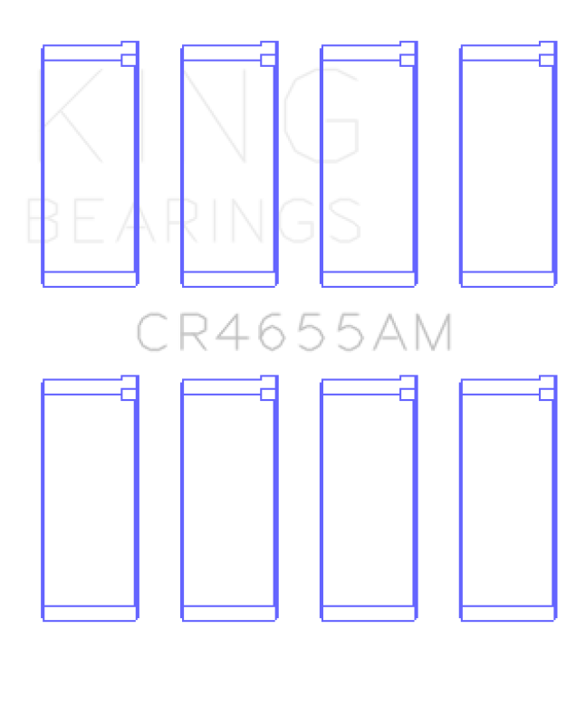 King Engine Bearings Hyundai G4Ed/G4Ae/G4Ek/G4Fk (Size +0.50mm) Connecting Rod Bearing Set Connecting Rods King Engine Bearings