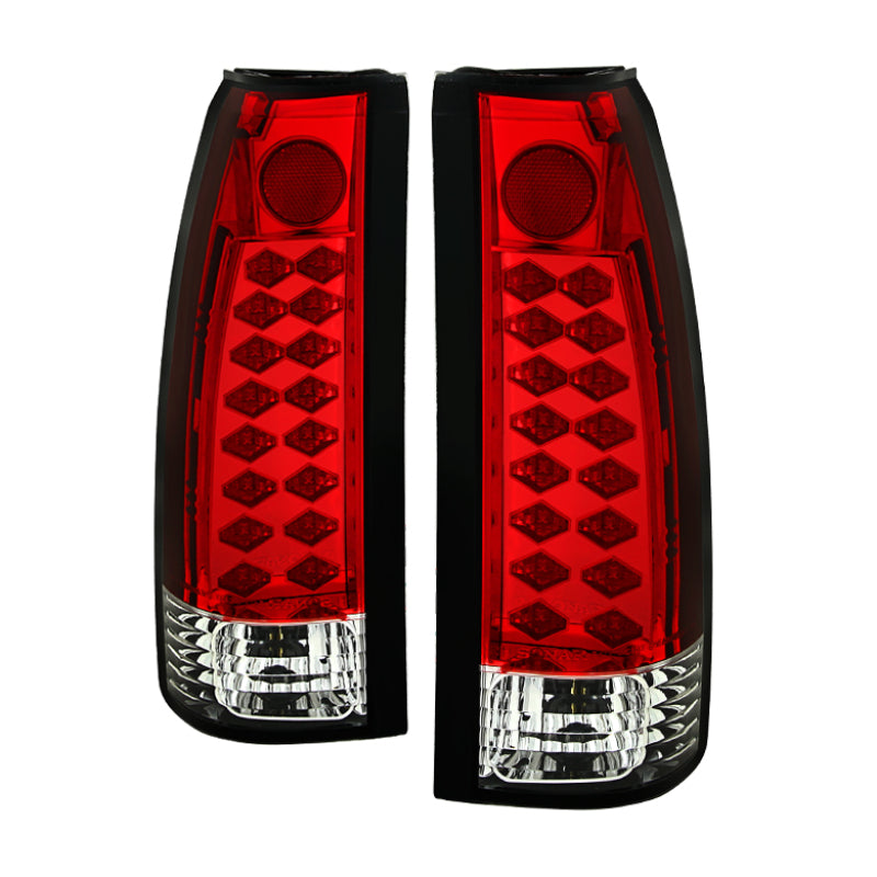 Spyder Chevy C/K Series 1500 88-98/Blazer 92-94 LED Tail Lights Red Clear ALT-YD-CCK88-LED-RC Tail Lights SPYDER