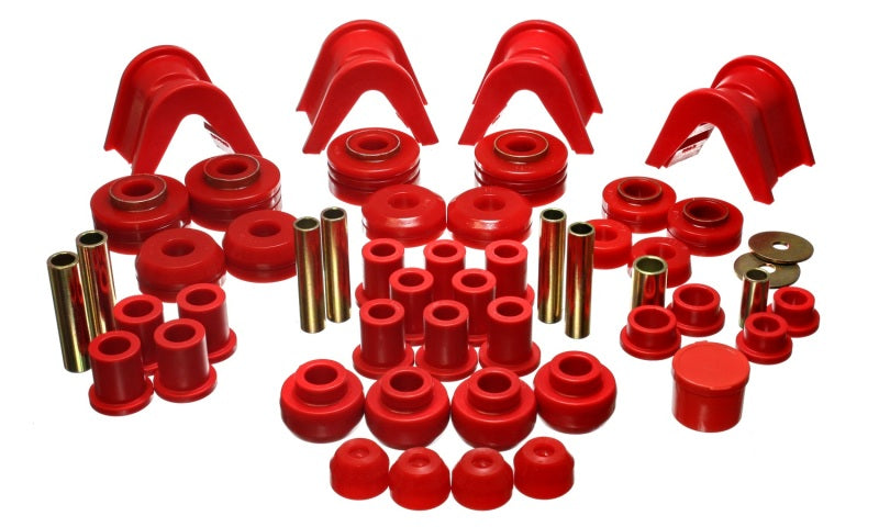 Energy Suspension 73-79 Ford F-150 Pickup w/ 2 Degree C-Bushing Red Hyper-Flex Master Bushing Set Bushing Kits Energy Suspension