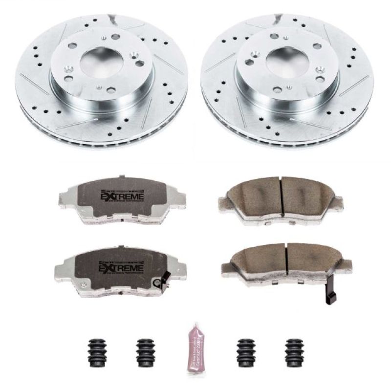 Power Stop 13-15 Acura ILX Front Z26 Street Warrior Brake Kit Brake Kits - Performance D&S PowerStop