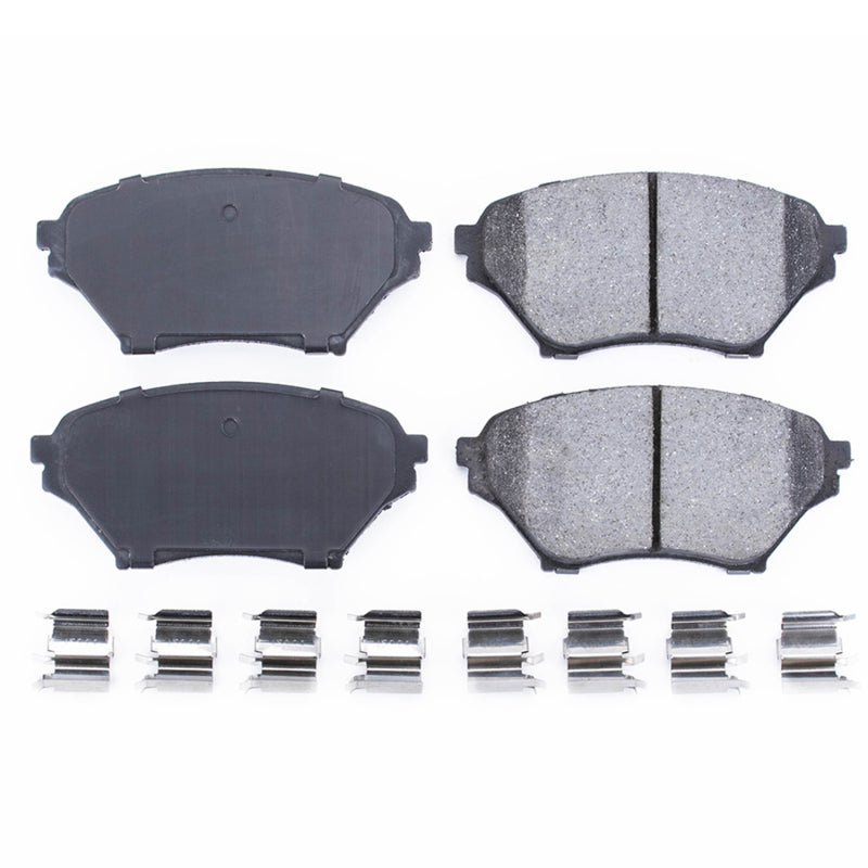 Power Stop 01-05 Mazda Miata Front Z17 Evolution Ceramic Brake Pads w/Hardware Brake Pads - OE PowerStop