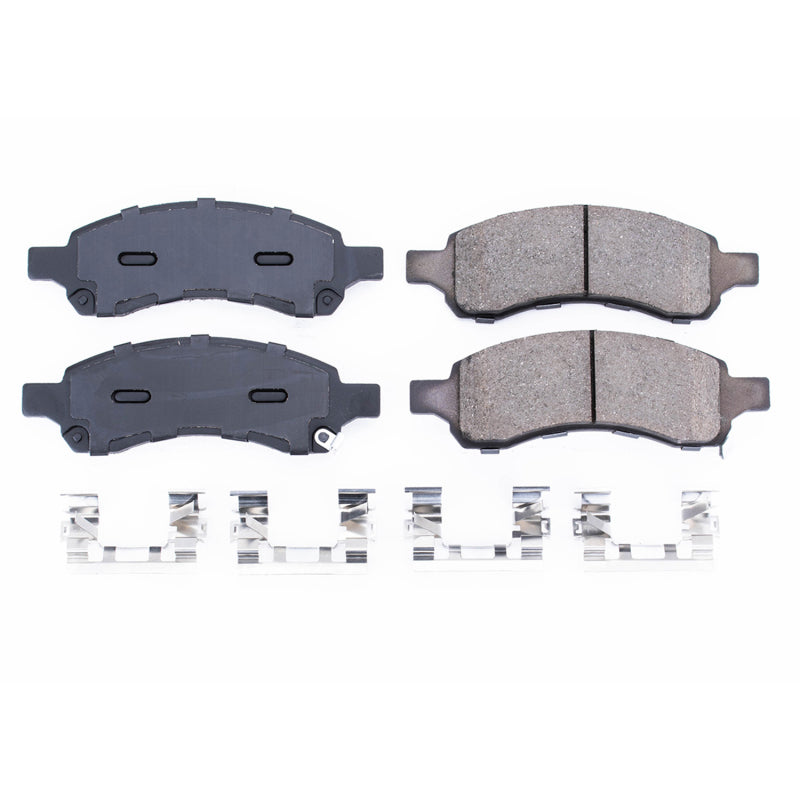 Power Stop 08-17 Buick Enclave Front Z17 Evolution Ceramic Brake Pads w/Hardware Brake Pads - OE PowerStop
