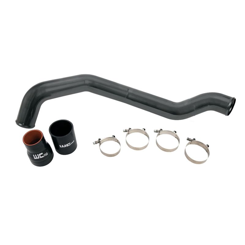 Wehrli 04.5-10 Chevrolet 6.6L LLY/LBZ/LMM Duramax Driver Side 3in Intercooler Pipe - Semi-Gloss Blk Intercooler Pipe Kits Wehrli