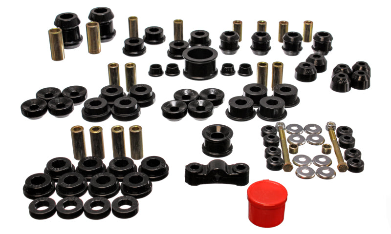 Energy Suspension 94-01 Acura Integra (except Type R) Black Hyper-Flex Master Bushing Set Bushings - Full Vehicle Kits Energy Suspension