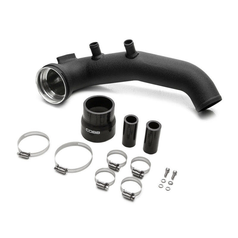 Cobb BMW N54 Intercooler Charge Pipe - Wrinkle Black Intercooler Pipe Kits COBB