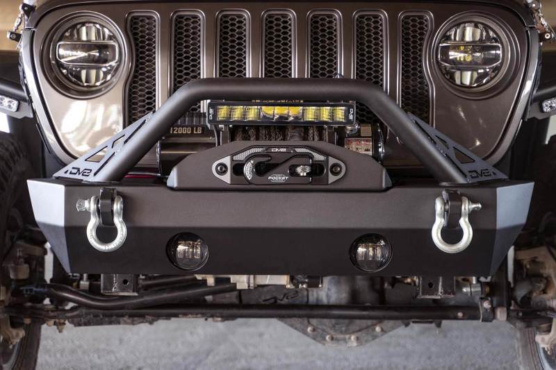 DV8 Offroad 07-23 Jeep Wrangler JK/JL & Gladiator JT FS-15 Series Front Bumper Bumpers - Steel DV8 Offroad