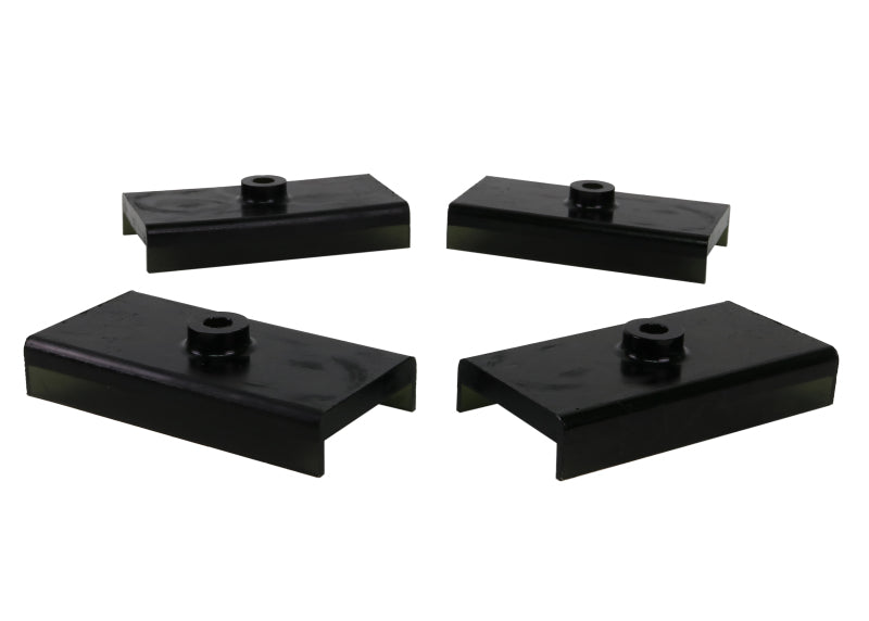 Whiteline Plus 10/65-73 Ford Mustang Rear Spring - to Saddle Bushing Spring Insulators Whiteline