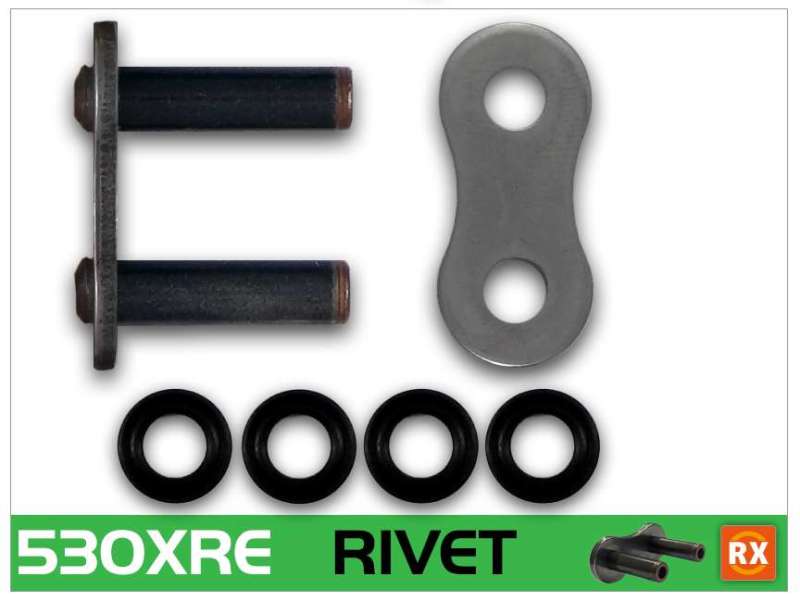 RK Chain 530XRE-RIVET - Natural Chains RK Chain