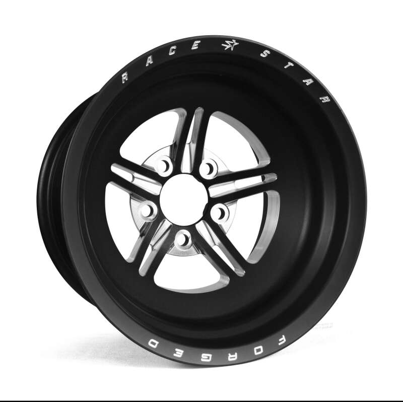 Race Star 63 Pro Forged 15x10 NBL Sportsman 5x4.50 BC / 6.25in. BS Wheel - Black Anodized/Machined Wheels - Forged Race Star
