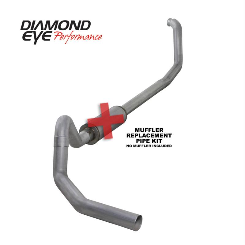 Diamond Eye 00-03 Ford E-Series Van 7.3L Powerstroke 4in Al Turboback Single Exhaust Turbo Back Diamond Eye Performance