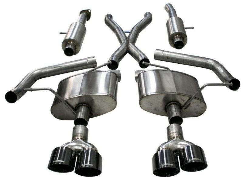 Corsa 2018-2023 Ford Mustang GT Convertible Sport Axle-Back Exhaust w/ Black PVD 4in Tips Axle Back CORSA Performance