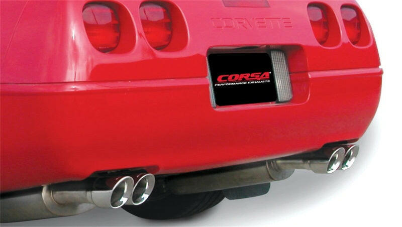 Corsa 1990-1995 Chevrolet Corvette C4 ZR1 5.7L V8 LT5 Polished Sport Cat-Back Exhaust Catback CORSA Performance