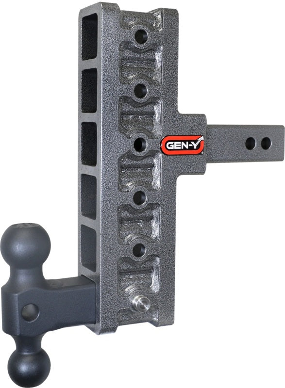 Gen-Y Mega Duty 2in Shank 7.5in Offset Drop 1.5K TW 10K Hitch w/GH-031 Dual-Ball Hitch Receivers GEN-Y Hitch