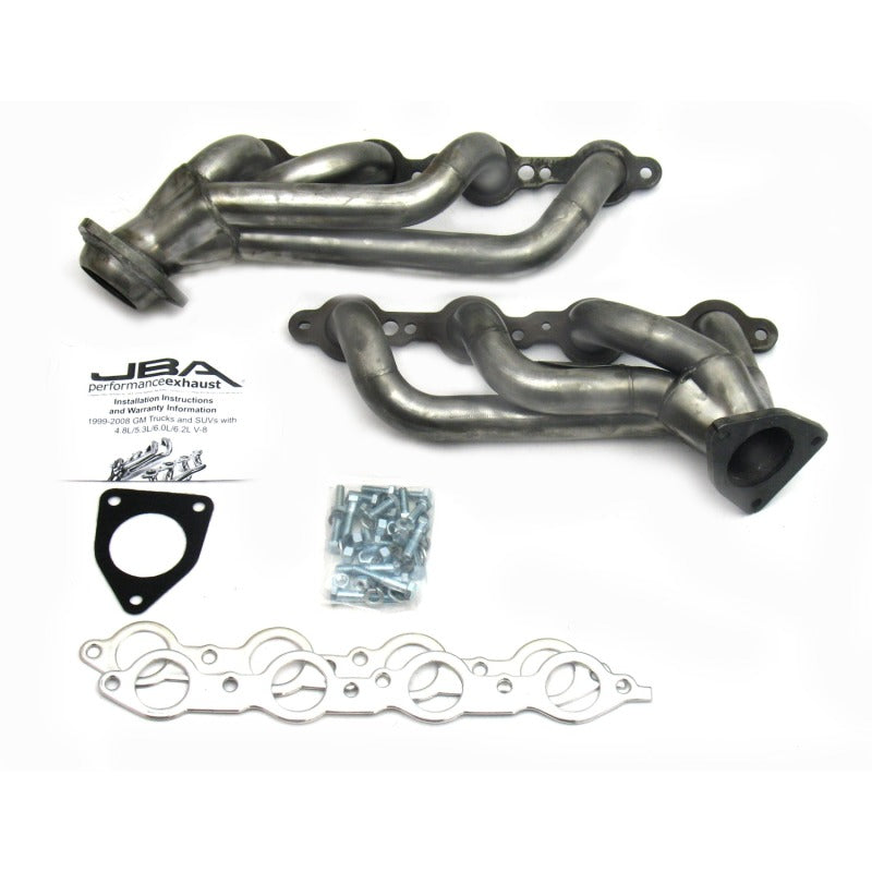 JBA 02-13 GM Truck 4.8L/5.3L LS Raw 409 Cat4Ward Header Headers & Manifolds JBA