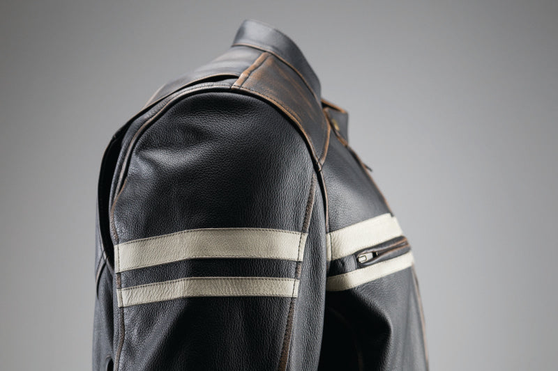 Kuryakyn Leather By River Road Hoodlum Vintage Leather Jacket Black - Small Jackets - Leather Kuryakyn