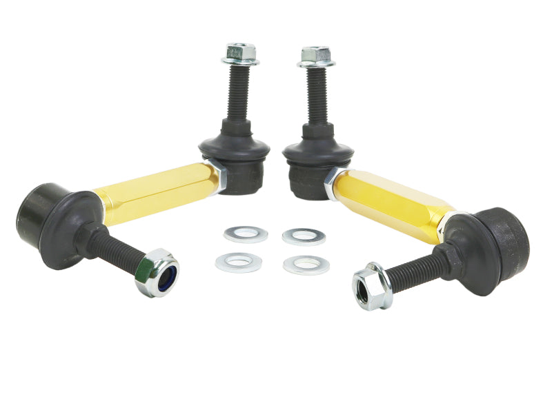 Whiteline Universal Sway Bar End Link Kit - 130-155mm Heavy Duty Adjustable - 10mm Ball Studs Sway Bar Endlinks Whiteline