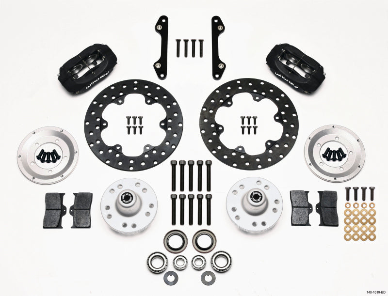 Wilwood Forged Dynalite Front Drag Kit Drilled Rotor 70-78 Camaro Big Brake Kits Wilwood