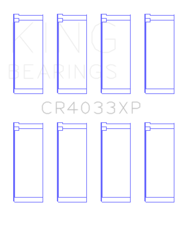 King Engine Bearings Honda F20C/F22C/97-01 H22A4 Rod Bearing Set - Size STDX Bearings King Engine Bearings
