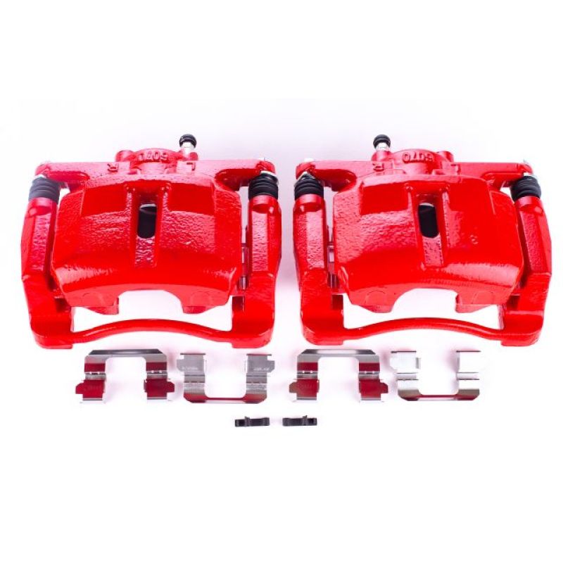Power Stop 13-18 Mazda CX-5 Front Red Calipers w/Brackets - Pair Brake Calipers - Perf PowerStop