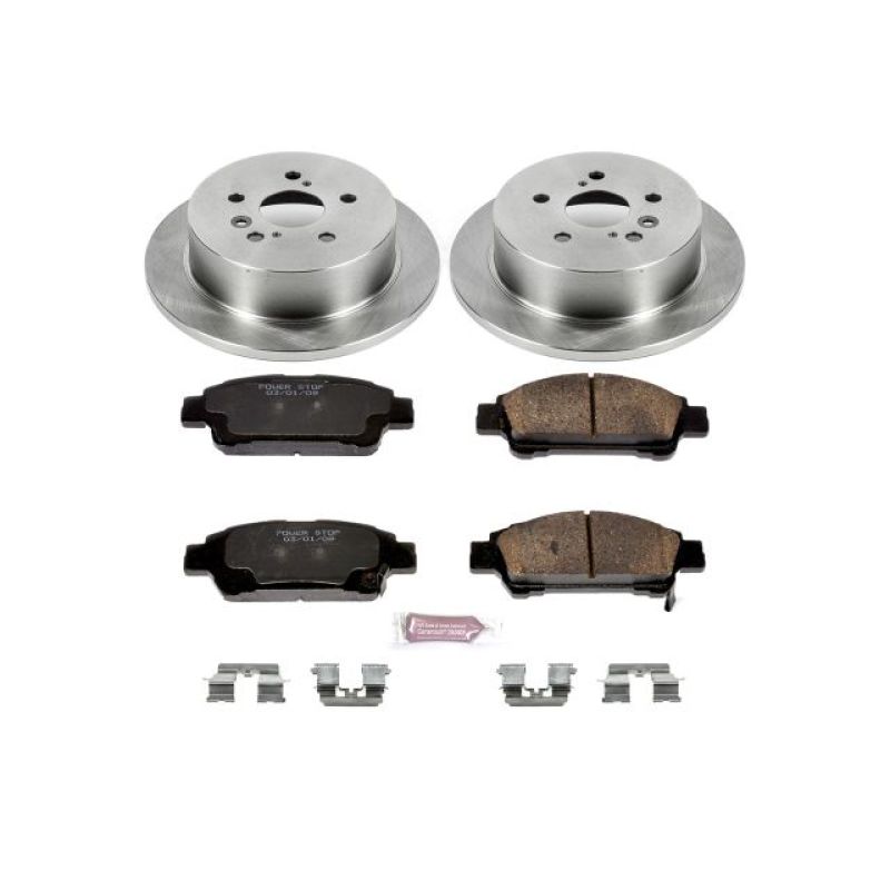 Power Stop 04-10 Toyota Sienna Rear Autospecialty Brake Kit Brake Kits - OE PowerStop