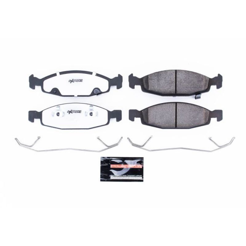 Power Stop 99-03 Jeep Grand Cherokee Front Z26 Extreme Street Brake Pads w/Hardware Brake Pads - Performance PowerStop