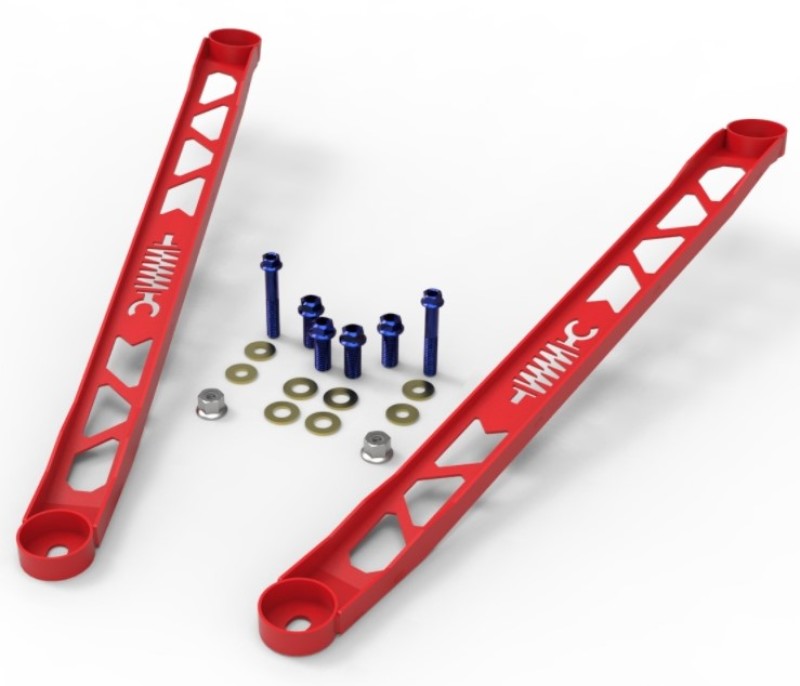 aFe CONTROL 304 Stainless Steel Front Suspension Strut Brace Red - Toyota GR Supra (A90) 20-21 Strut Bars aFe