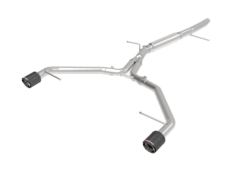 aFe 17-19 Audi A4 (L4-2.0L) MACH Force-Xp Stainless Steel Axle-Back Exhaust System - Carbon Tip Tips aFe
